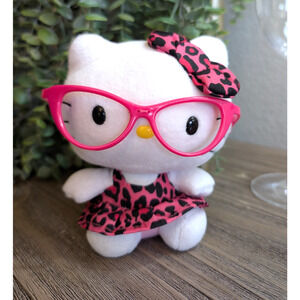 Hello Kitty Ty 2012 Glasses Leopard Dress 6" Sanrio